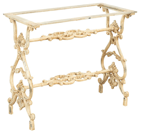 Biscottini Biscottini Base Tavolo Ghisa Anticata Robusta Stabile Supporto Piani 86x43x72