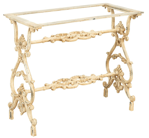 Biscottini Biscottini Base Tavolo Ghisa Anticata Robusta Stabile Supporto Piani 86x43x72