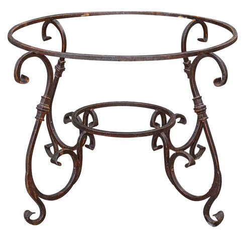 Biscottini Biscottini Base Tavolo Ferro Battuto Forgiato a Mano 127 H78 Robusta Country