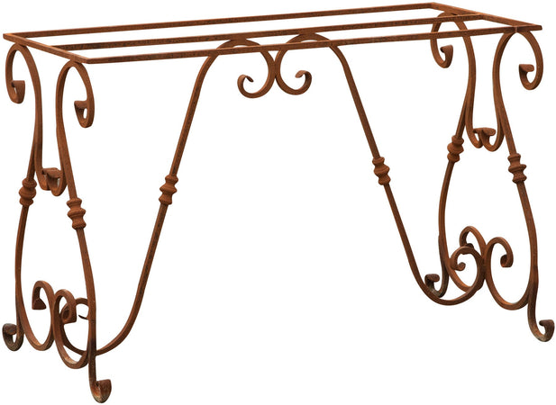 Biscottini Base Tavolo Biscottini Ferro Pieno Forgiato a Mano 110x50x74 Robustezza Unica