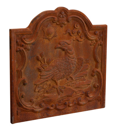 Biscottini Biscottini Piastra Camino Ghisa Decorata Rilievo 47x2.5x46 Parascintille Arredo