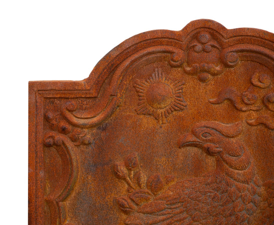 Biscottini Biscottini Piastra Camino Ghisa Decorata Rilievo 47x2.5x46 Parascintille Arredo