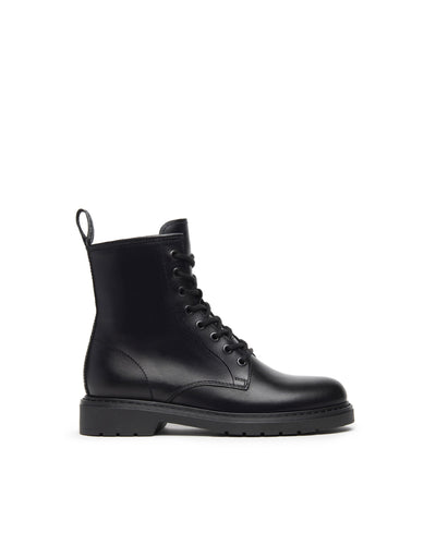 Nero Giardini anfibi donna in pelle nero I309183D100