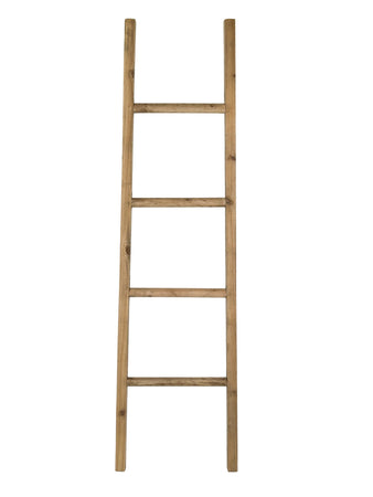 Biscottini Biscottini Scala Portasciugamani Bagno Legno Rustico 130x35x4 Arredo Vintage