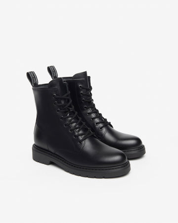 Nero Giardini anfibi donna in pelle nero I309183D100