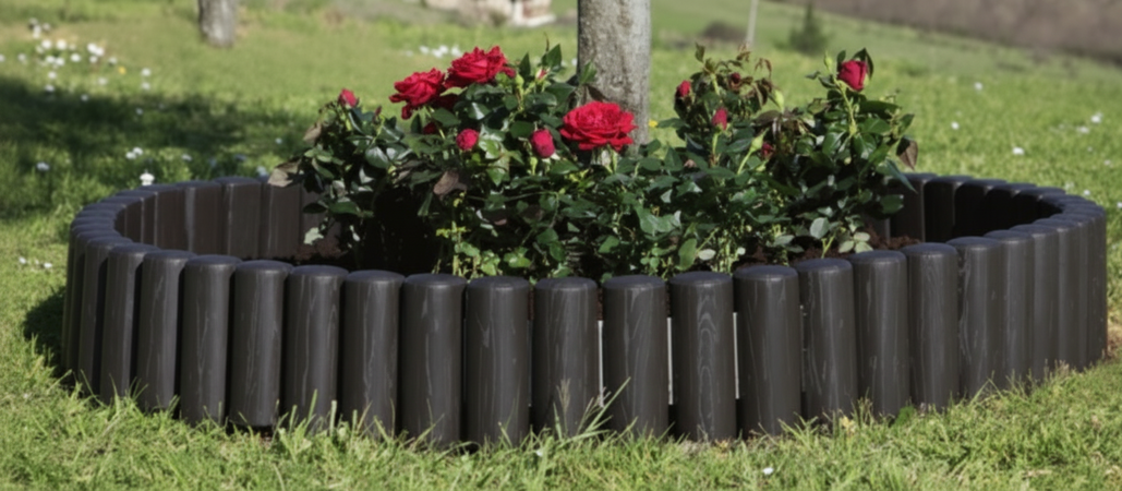 BORDATURA RECINZIONE MODULARE PER AIUOLE IN PLASTICA MT. 2,3