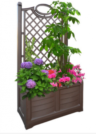 FIORIERE FIORIERA CON SPALLIERA SEPARE' CM. 80X42,5X150H IN RESINA ATOSSICA