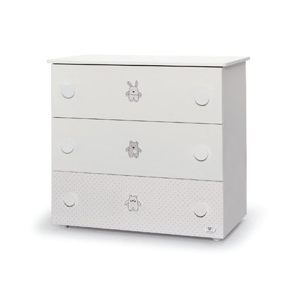 Comò Cuoricini Ted Bianco