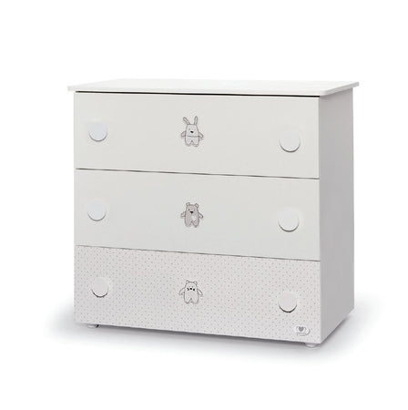 Comò Cuoricini Ted Bianco