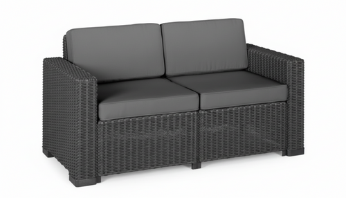 DIVANO 2 POSTI ALLIBERT CALIFORNIA CM. 141x68x72h CON CUSCINI