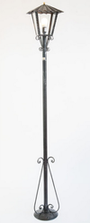LAMPADE LINEA LANTERNE LAMPIONE UMBRIA SU PALO CM. 200H