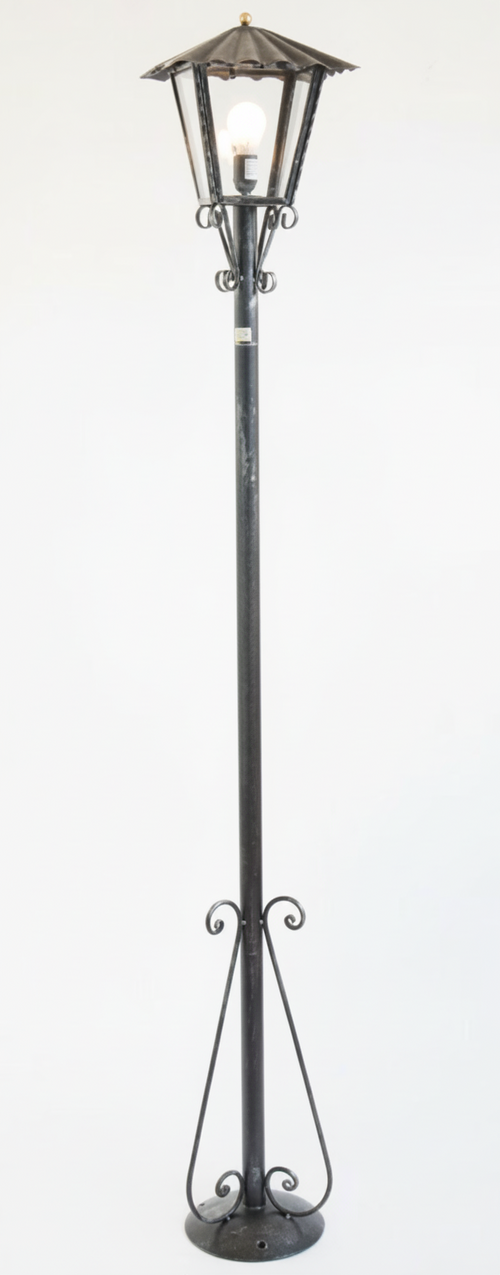 LAMPADE LINEA LANTERNE LAMPIONE UMBRIA SU PALO CM. 200H