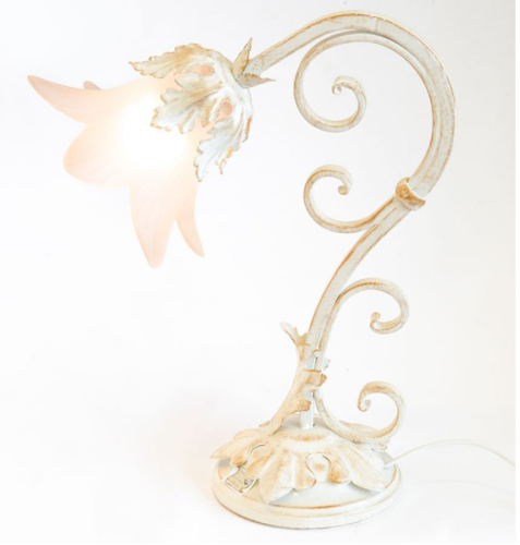 APPLIQUE LUME LUMETTO PARIS IN FERRO BATTUTO CRUCCOLINI LANTERNE LAMPADE AVORIO