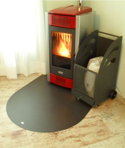 PEDANA SOTTOSTUFA PIASTRA 100x120 SALVAPAVIMENTO PER STUFE E CAMINI