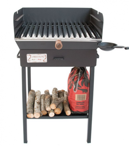 BARBECUE A CARBONELLA IN FERRO BATTUTO FAMILY CM. 50 x 40 x 92