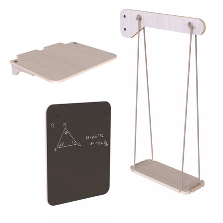 Lavagna, altalena e banco per lettino Mamatoyz - Legno