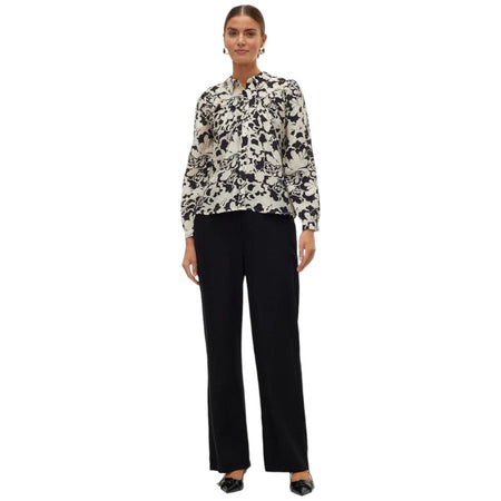 Vero Moda camicia bianca nera Ivone 10301042