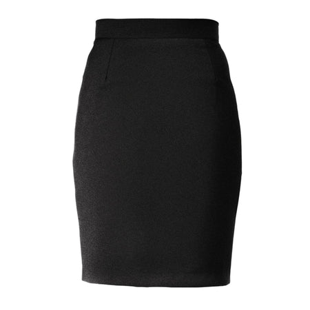 Gonna Mia Nero Gonna Misto Lana Completo Reception Elasticizzata