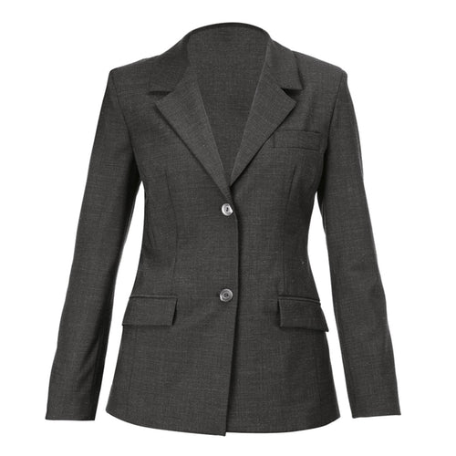 Giacca Vittoria Grigio Giacca Donna Completo Misto Lana Elasticizzata