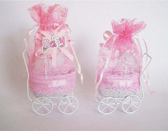 12pz Bomboniera Bomboniere Carrozzina Rosa Con Sacchetto Portaconfetti Nascita Battesimo Casa e cucina/Hobby creativi/Materiali per hobby creativi/Forniture per feste/Bomboniere Trade Shop italia - Napoli, Commerciovirtuoso.it