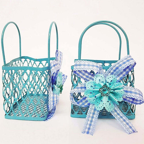 12PZ BOMBONIERA SACCHETTO SHOPPERS METALLO AZZURRO PORTACONFETTI NASCITA COMUNIONE Casa e cucina/Hobby creativi/Materiali per hobby creativi/Forniture per feste/Bomboniere Trade Shop italia - Napoli, Commerciovirtuoso.it