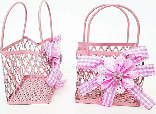 12PZ BOMBONIERA SACCHETTO SHOPPERS METALLO ROSA PORTACONFETTI NASCITA COMUNIONE Casa e cucina/Hobby creativi/Materiali per hobby creativi/Forniture per feste/Bomboniere Trade Shop italia - Napoli, Commerciovirtuoso.it
