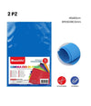 12pz Fogli In Gomma Eva Colore Blu Materiale Alta Qualità 40x60cm Spessore 2mm