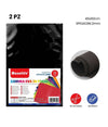 12pz Fogli In Gomma Eva Colore Nero Materiale Alta Qualità 40x60cm Spessore 2mm