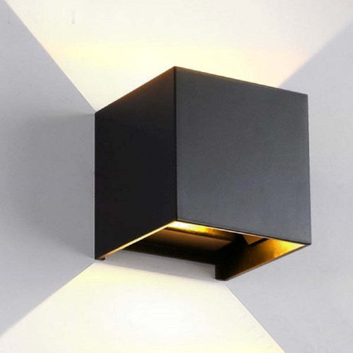 12W Lampada COB LED Cubo Applique Parete 220V Luce Biemissione nera o bianca  100lm/W Regolabile IP65 Illuminazione/Illuminazione per esterni/Lampade da parete Zencoccostore - Formia, Commerciovirtuoso.it