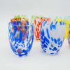12x Bicchieri Murano Artigianali Colorati Set 12Pz. Di Bicchierini da Ombra in Vetro Di Murano 100% Artigianali Made in Italy Bicchiere Tumbler