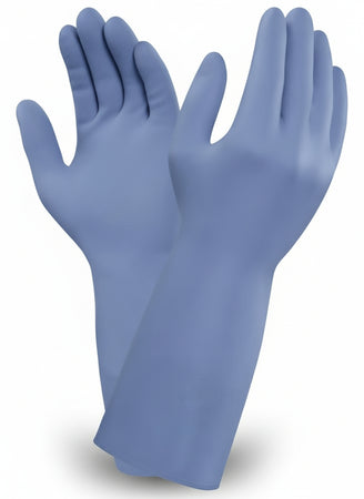 12x Guanti Nitrile Ansell AlphaTec 37-520 Protezione Chimica e Meccanica Fodera con Felpa 100% cotone Marchiati CE