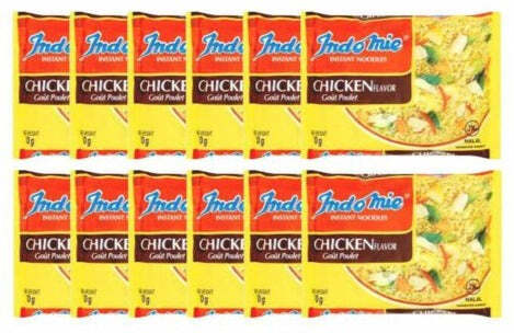 12x Indo Mie Instant Noodles Chicken Flavor 70 G X 12 Pezzi Noodles Gusto Pollo Origine Nigeria Ghana Indonesia