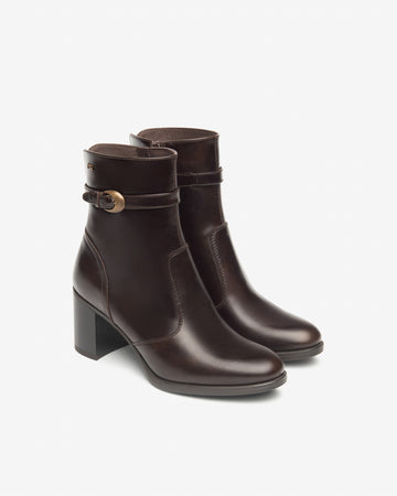 Nero Giardini tronchetti donna in pelle t.moro I513851D300