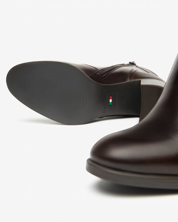 Nero Giardini tronchetti donna in pelle t.moro I513851D300