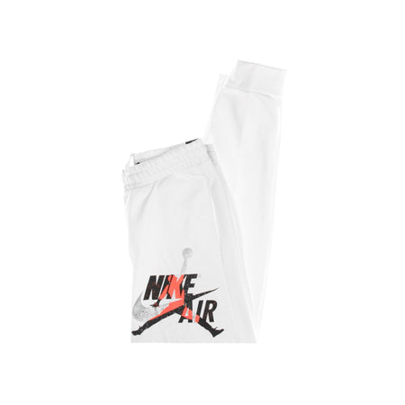 JORDAN Pantalone Tuta Leggero Uomo Classics Jumpman Pant White da uomo