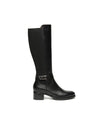 Nero Giardini stivali donna in pelle e tessuto nero I514643D100