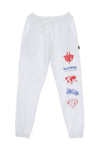 IUTER Pantalone Tuta Uomo Horns 2.0 White da uomo