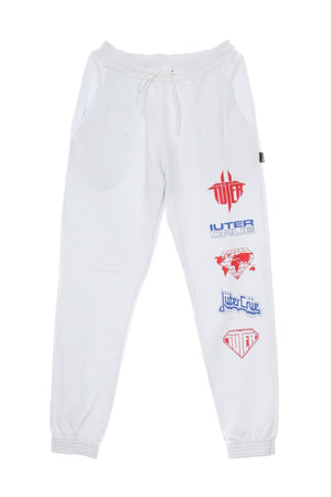 IUTER Pantalone Tuta Uomo Horns 2.0 White da uomo