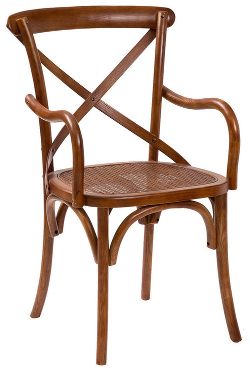 Biscottini Biscottini Sedia Braccioli Thonet Frassino Noce Paglia Vienna 50x43x89