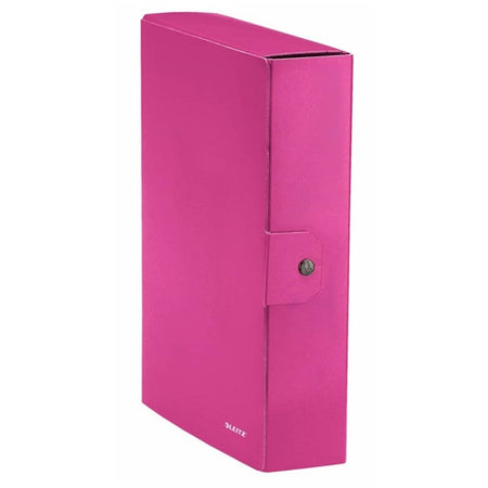 LEITZ Wow Cartella Progetti in Cartoncino Plastificato Dorso 8 cm Fucsia