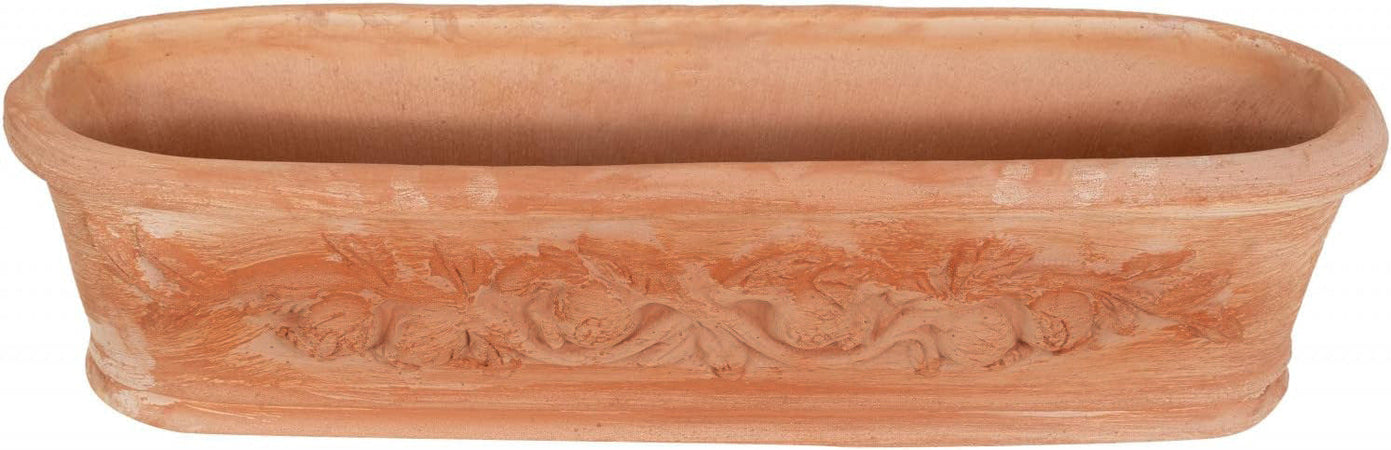 Biscottini Cassetta cesta in Terracotta 100% Made in Italy interamente Lavorata a Mano