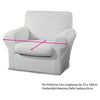 Copripoltrona Elasticizzato Antimacchia Modello Magic Panna