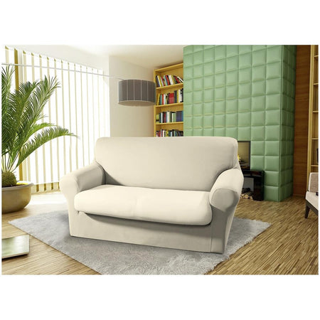 Copripoltrona Elasticizzato Antimacchia Modello Magic Panna