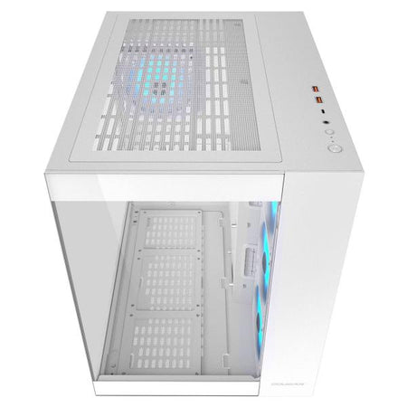 COUGAR FV150 RGB (WHITE) - PC CASE MID TOWER CUBE - PANNELLI TRASPARENTI - VENTOLA RGB 3*120+120mm