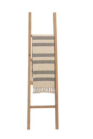 Biscottini Biscottini Scala Portasciugamani Bagno Legno Rustico 130x35x4 Arredo Vintage