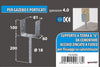 MASIDEF-CONNEX- SUPPORTO A U PER PALI 81x65x105x200 mm