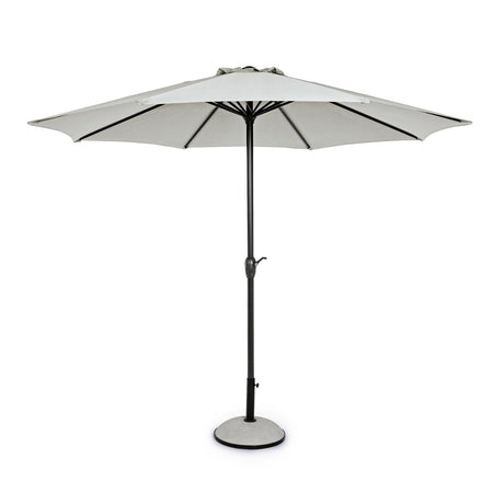 Ombrellone palo centrale "Ombra" in acciaio verniciato a polvere per giardino e balcone Ø 3 mt