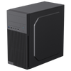 Case Itek PILOT Z23 Lite - Alimentatore incluso 500 Watt - USB 3.0 / Ingresso Audio - Micro Atx - Nero