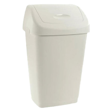 BIDONE IMMONDIZIA 'GRACE' Lt 25 - cm 32,5 x 25,5 x h 52 salvia/bianco