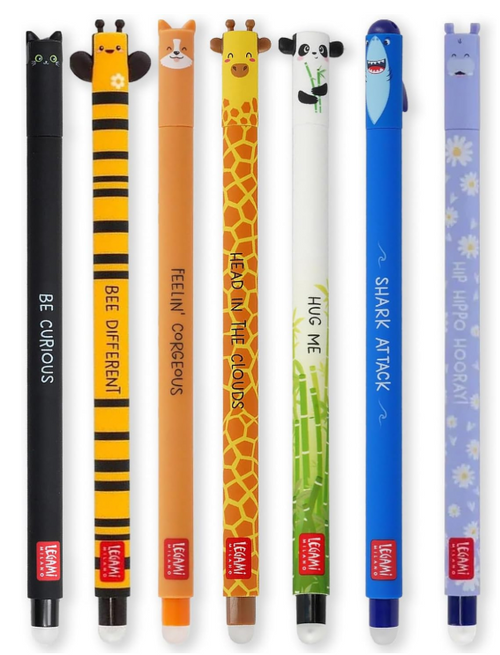 Legami set  7 penne cancelline con gomma termosensibile